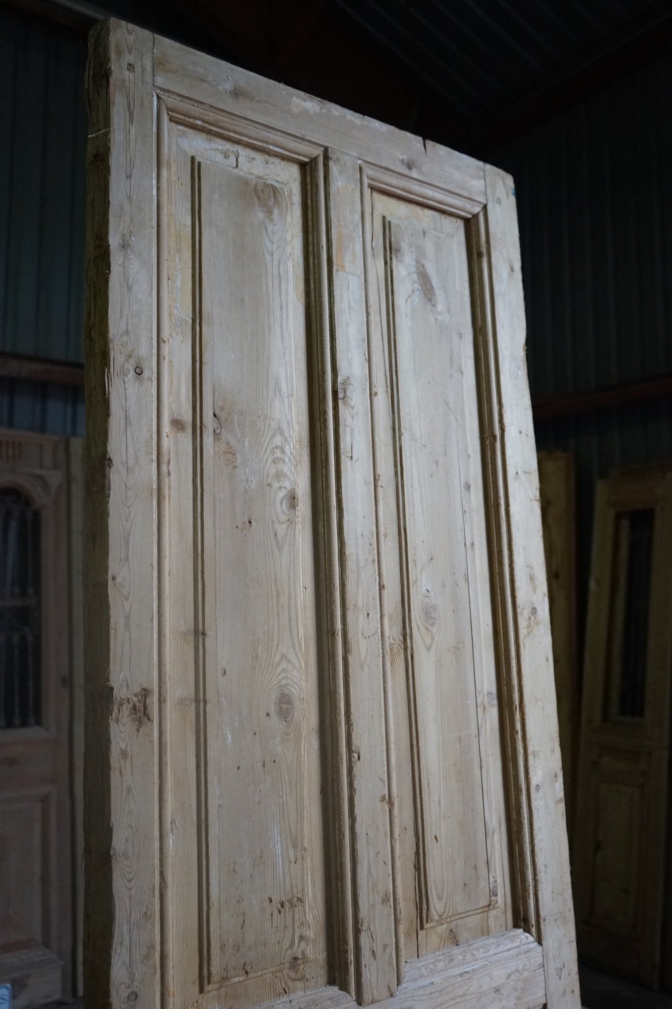 Antique European 5 Panel Doors - 29x97.5 B28 - Magnolia Antique Door Co.