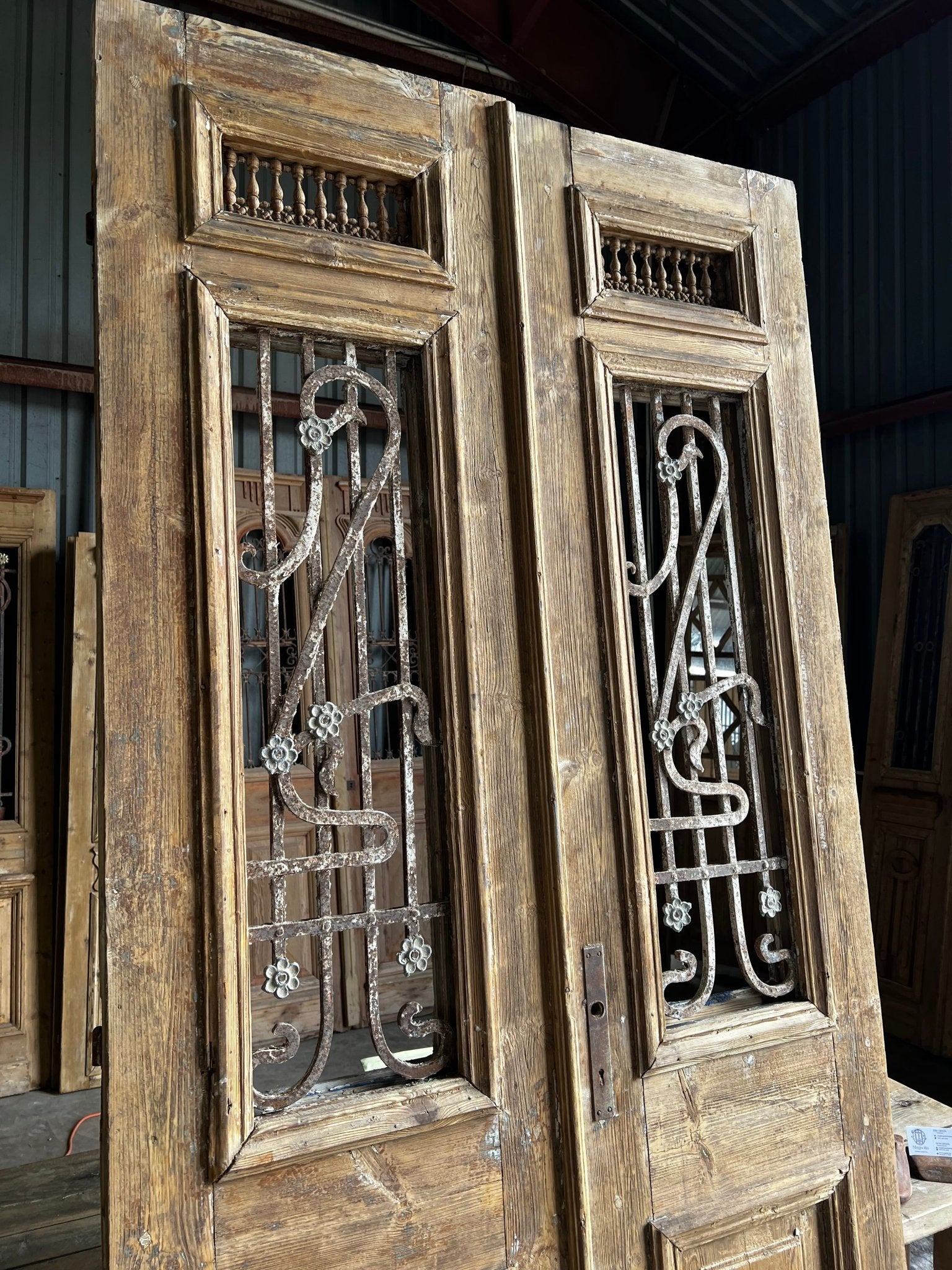 Antique French Double Doors - 43.25x97 A45 - Magnolia Antique Door Co.