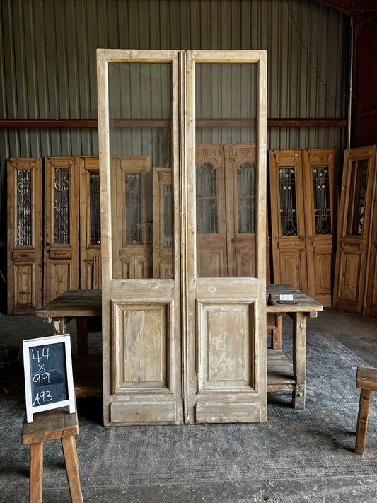 Antique French Glass Doors - 40x99 A93 - Magnolia Antique Door Co.