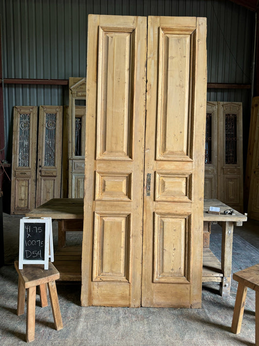 Antique French Solid Pine Doors - 41.75x100.75 D54 - Magnolia Antique Door Co.