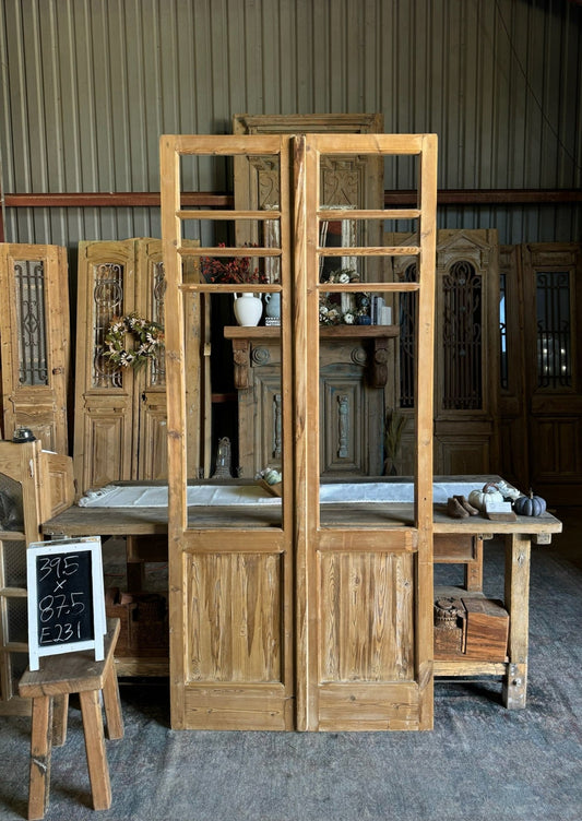 Antique Glass French Doors - 39.5x87.5 E231 - Magnolia Antique Door Co.