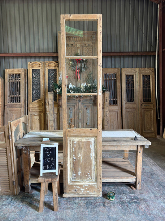 Antique Pantry Doors - 22x100.75 F109 (Waxed) - Magnolia Antique Door Co.