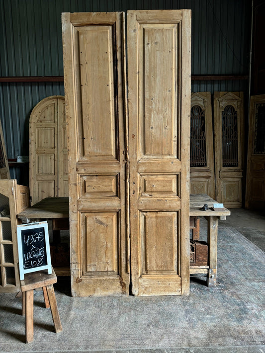 Antique Solid French Panel Doors - 43.75x100.25 E108 - Magnolia Antique Door Co.