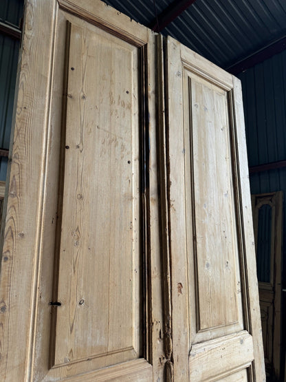 Antique Solid French Panel Doors - 43.75x100.25 E108 - Magnolia Antique Door Co.