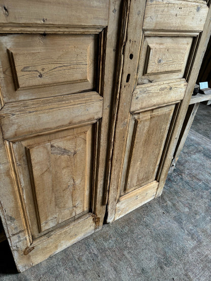 Antique Solid French Panel Doors - 43.75x100.25 E108 - Magnolia Antique Door Co.