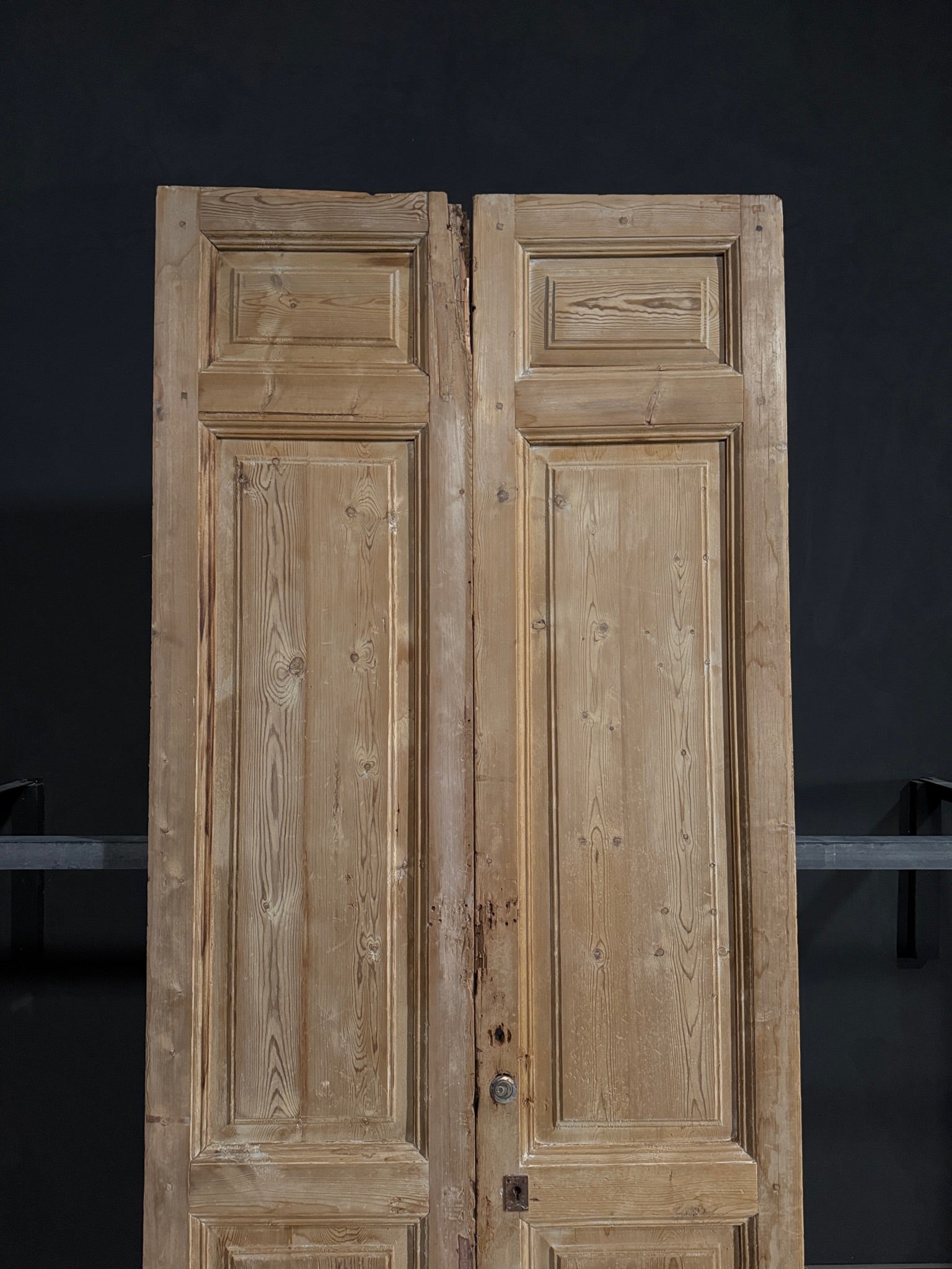 Antique Solid Double Doors - 45.5x106 - N351