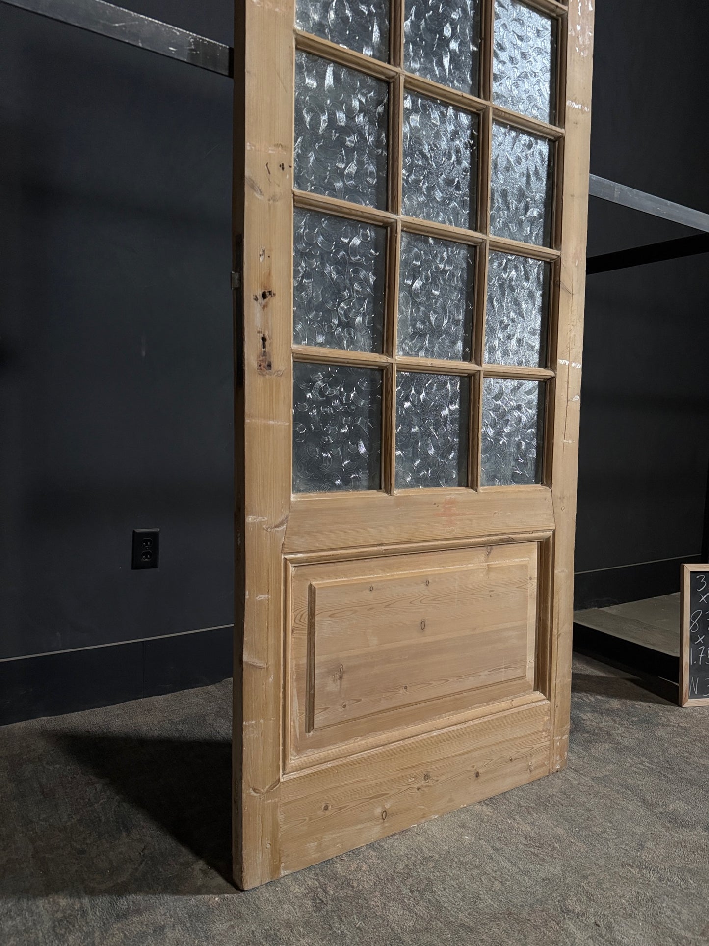 Antique Obscured Glass 15 Lite Single Door - 35.75x87.25 - N370