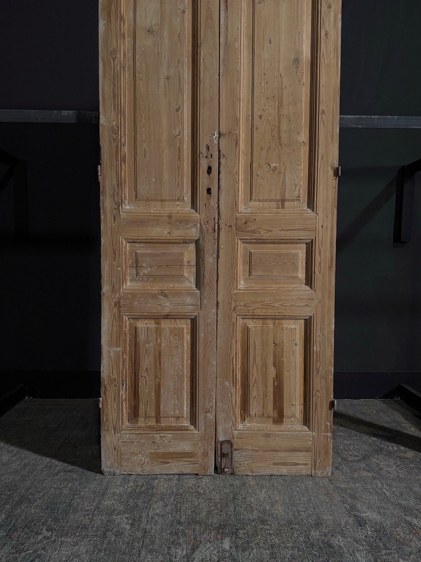 Antique 3 Panel Double Doors - 38.25x94? - N28