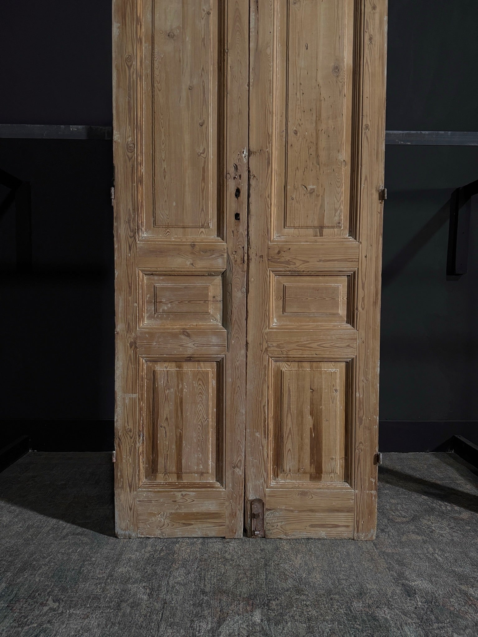 Antique 3 Panel Double Doors - 38.25x94? - N28