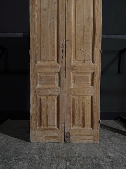 Antique 3 Panel Double Doors - 38.25x94? - N28