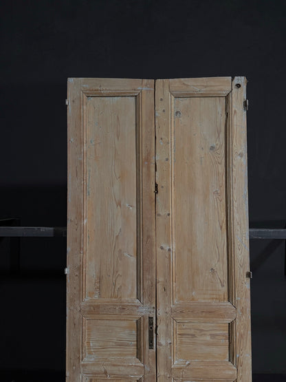 Antique 3 Panel Double Doors - 39.5x93.5 - N32