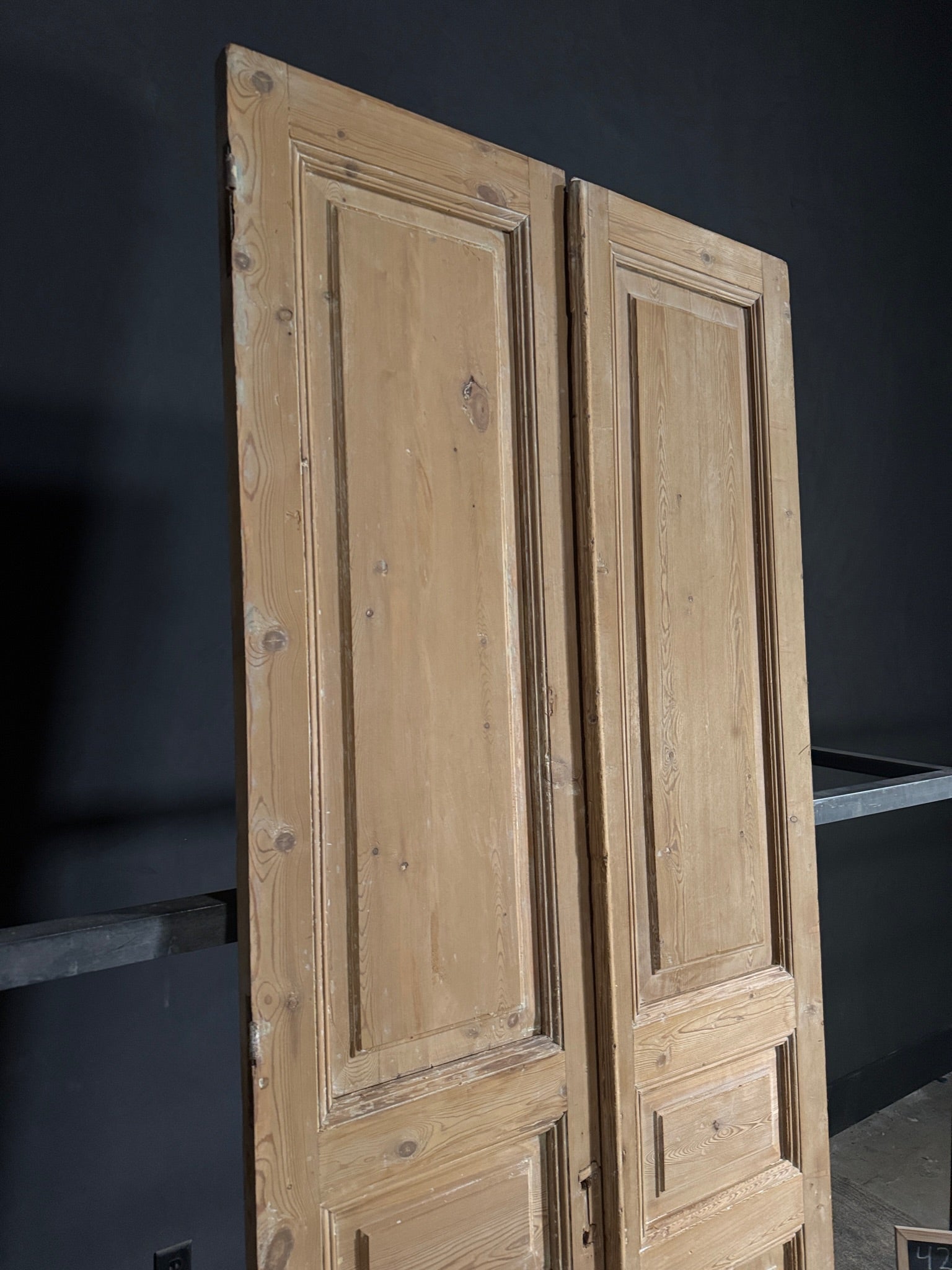 Antique Solid Double Doors - 42x100.5 - N555