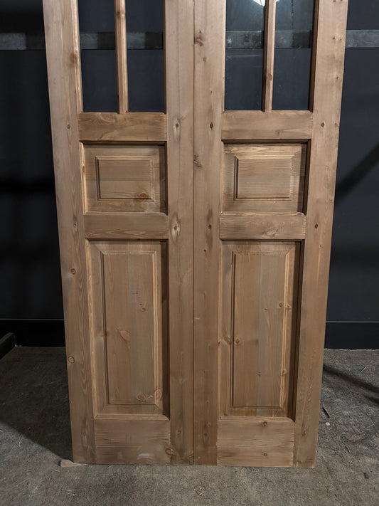 Handcrafted Glass 4 Lite French Doors - 36x96 - N724