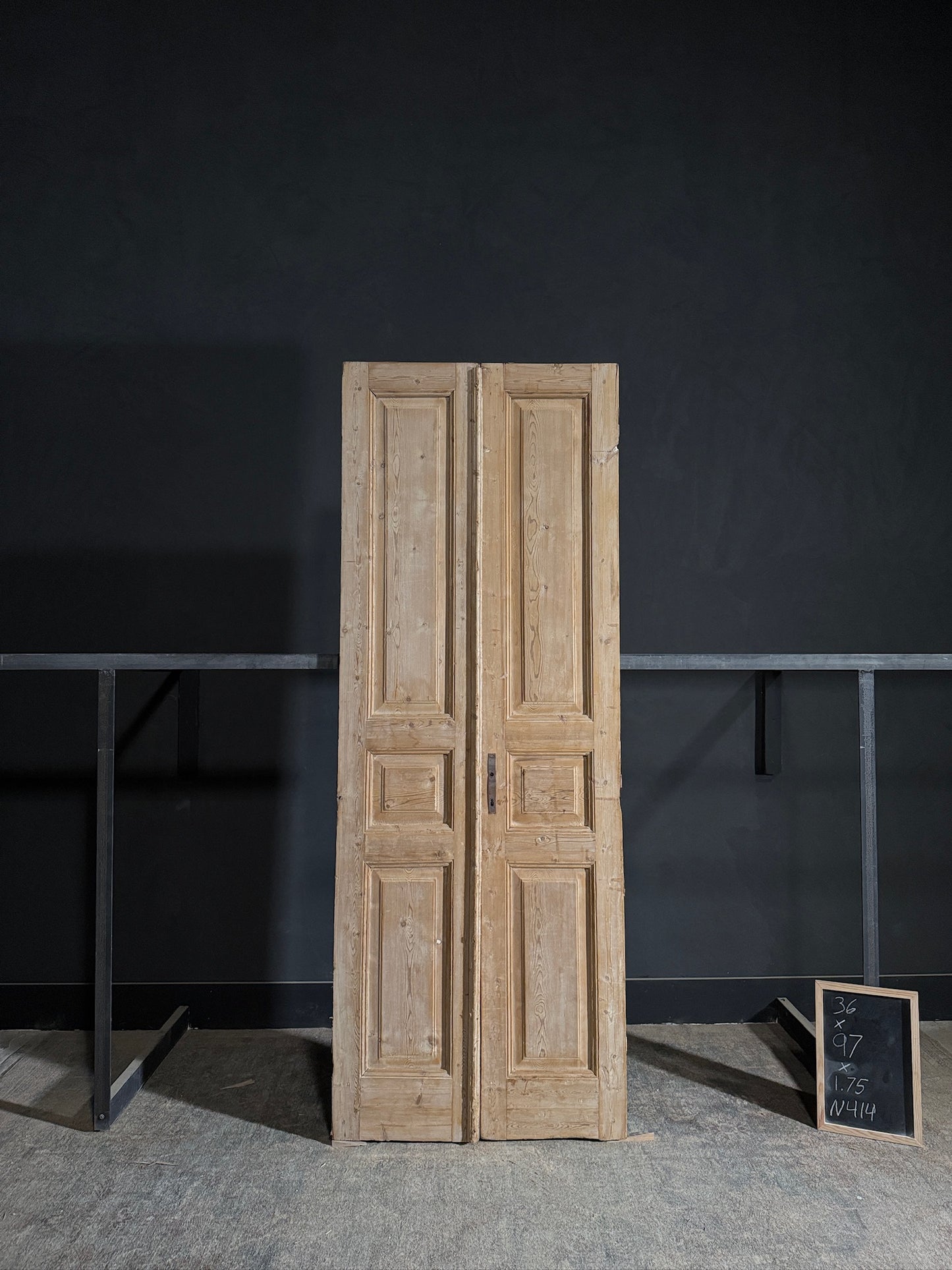 Antique Solid Double Doors - 36x97 - N414