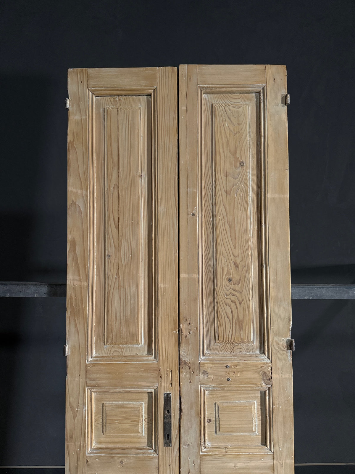 Antique 3 Panel Solid Double Doors - 32.25x92.5 - N550