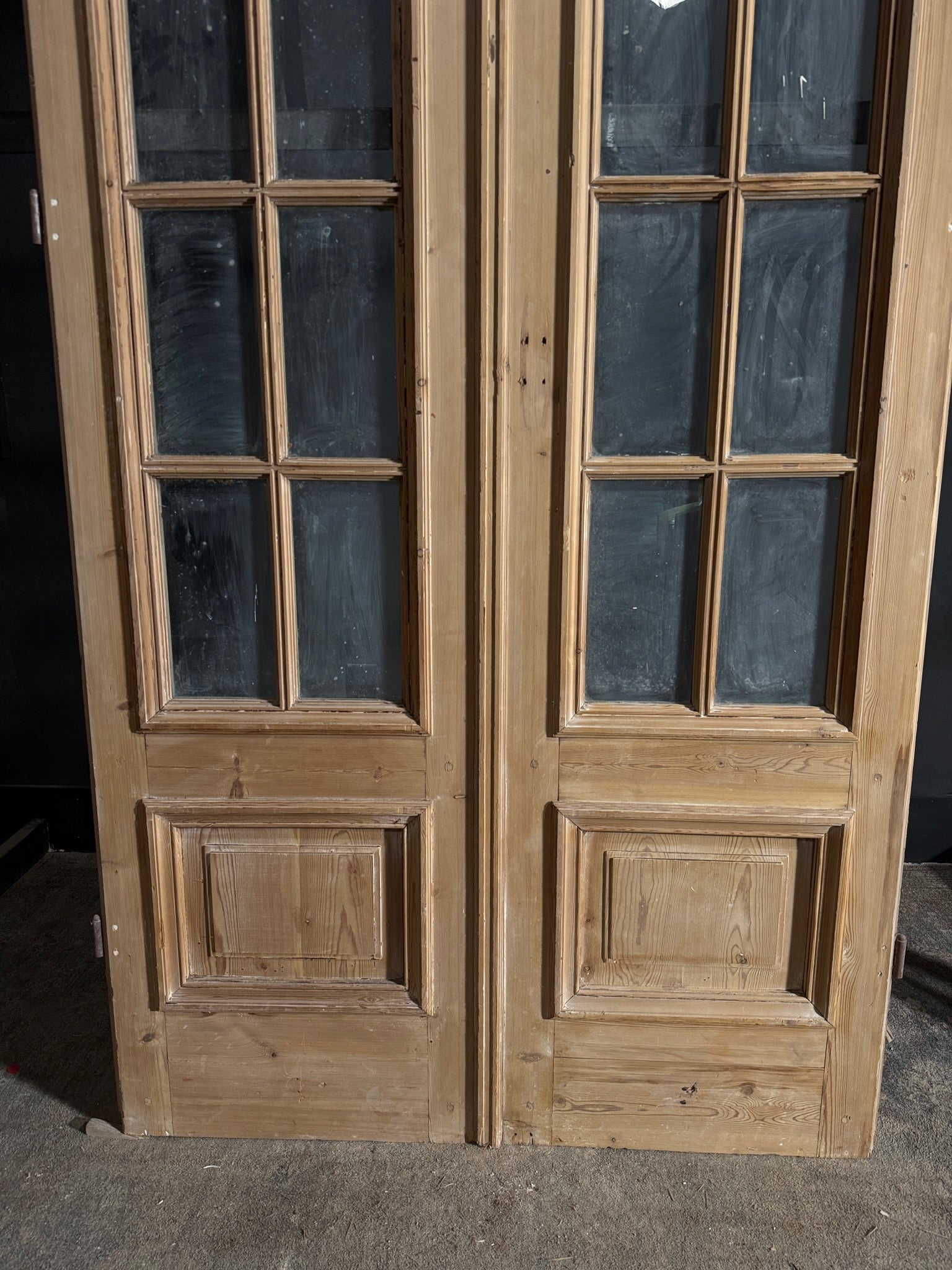Antique Glass 10 Lite French Doors - 47.25x100.5 - N624