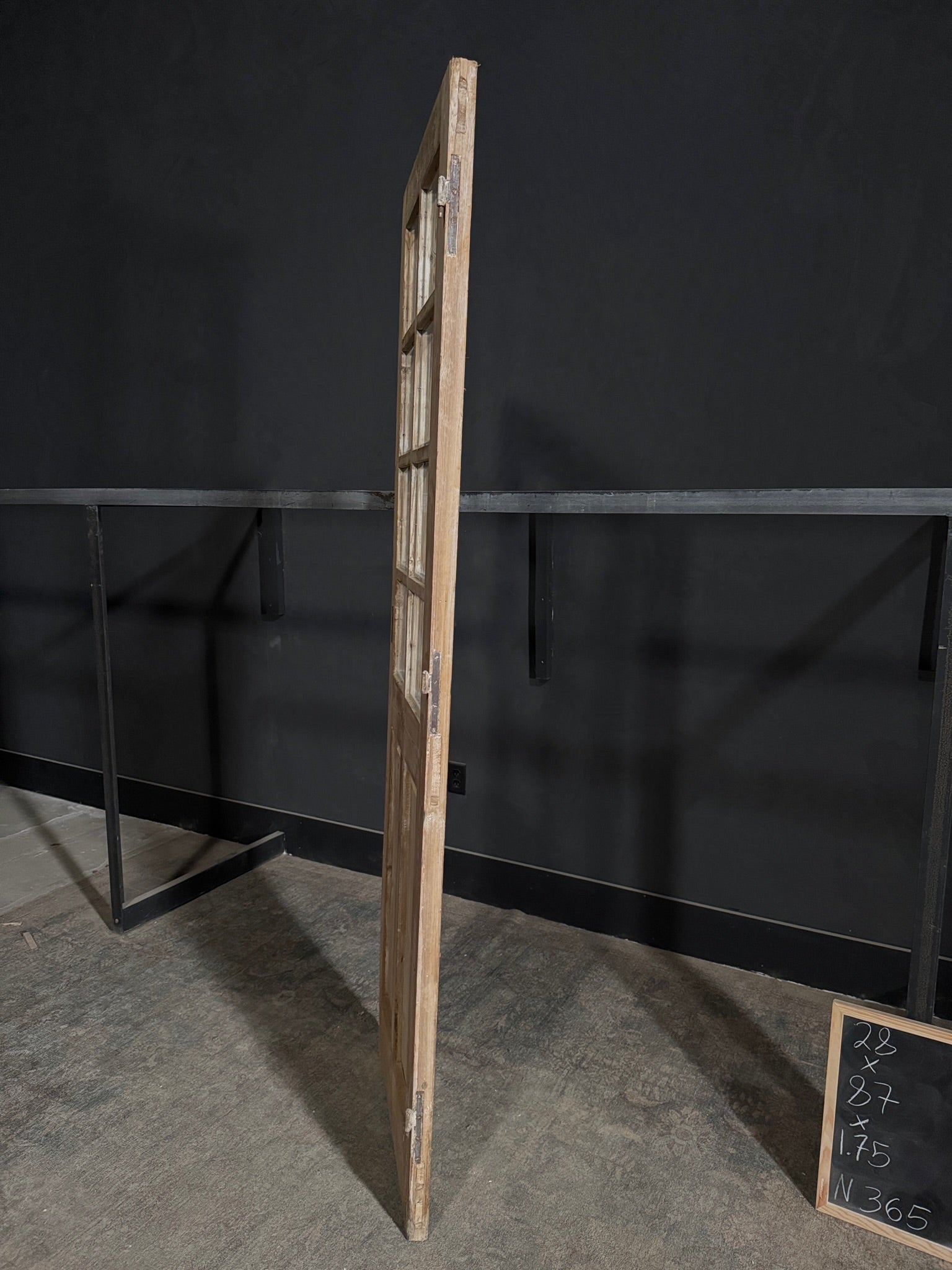 Antique Glass 8 Lite Single Door - 28x87 - N365