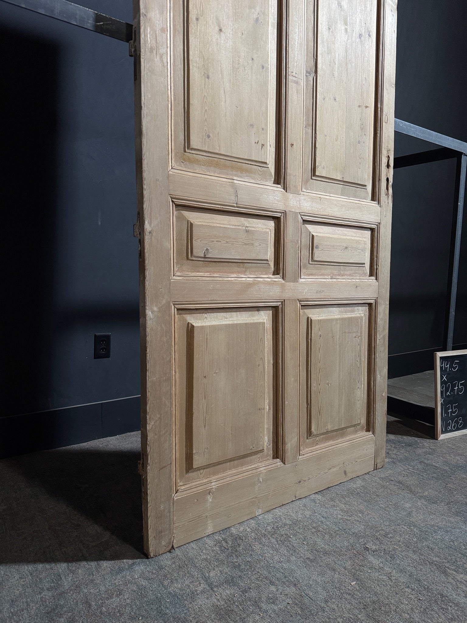 Antique 6 Panel Solid Single Door - 44.5x92.75 - N268