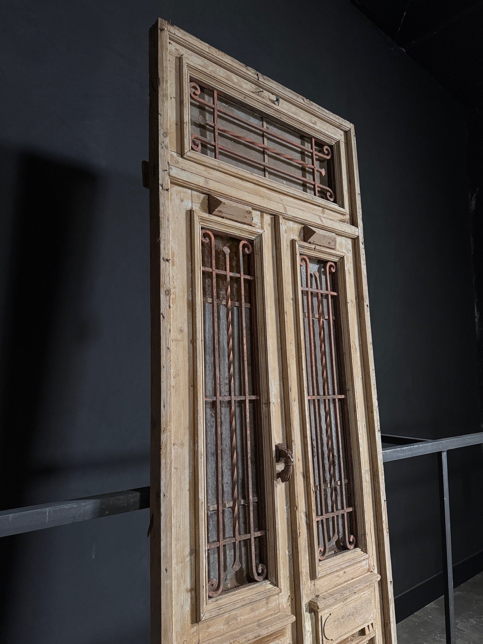 Antique Iron French Doors - 40x121.5 - N118
