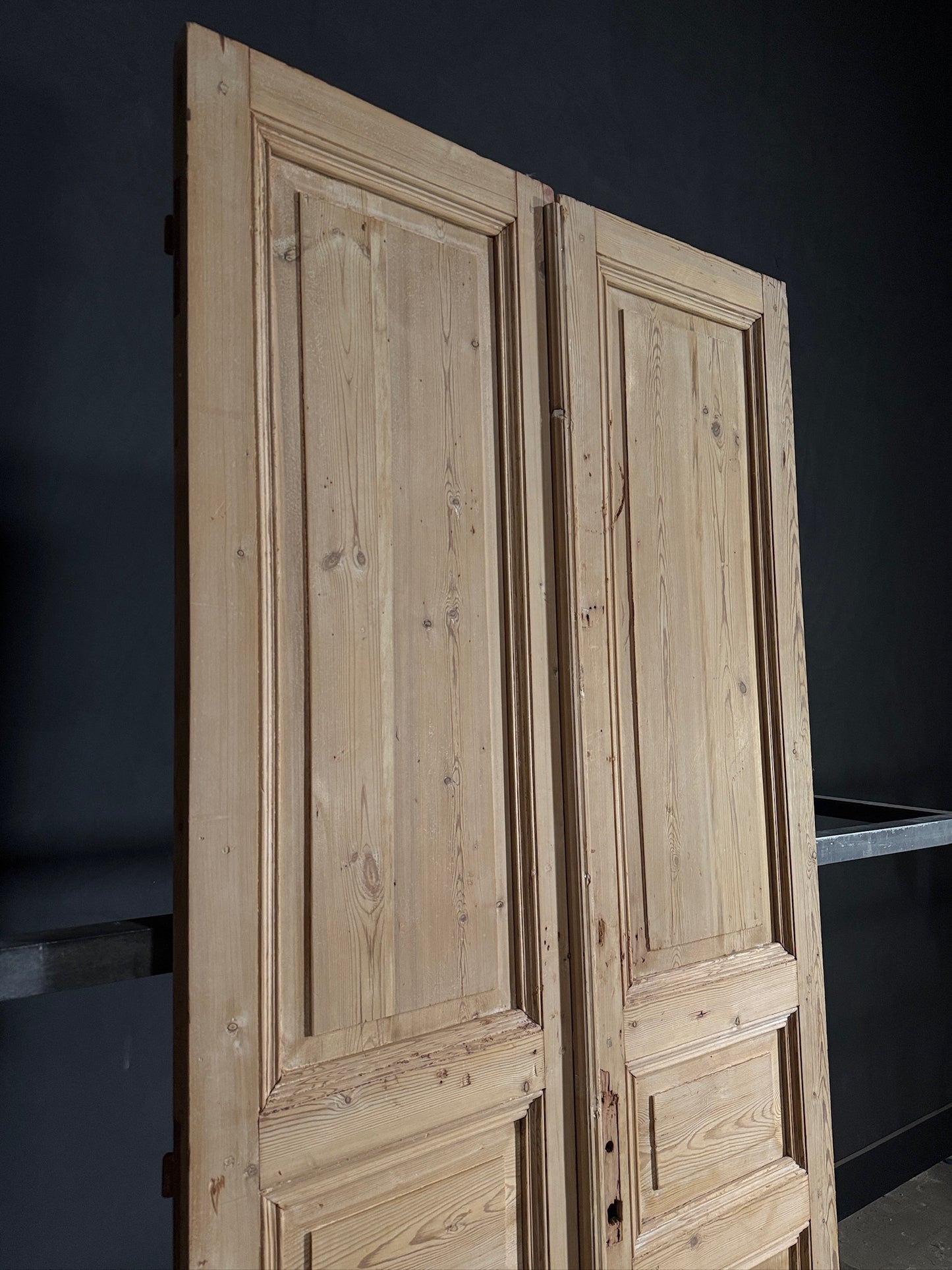 Antique Solid Double Doors - 43x99 - N423