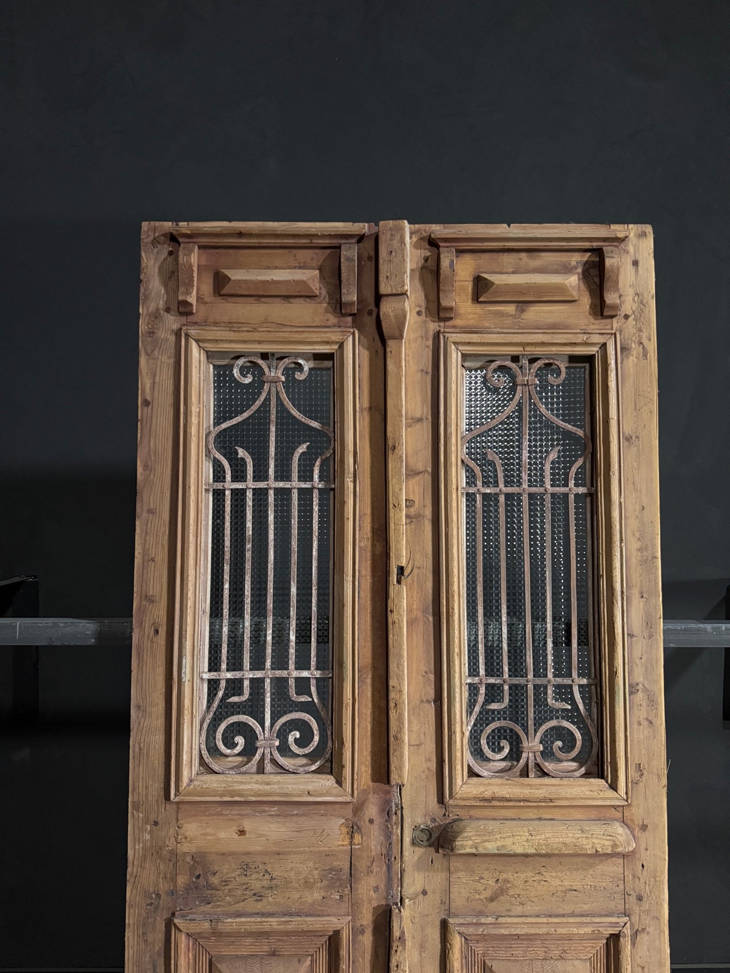 Antique Iron French Doors - 44x94.5 - N99