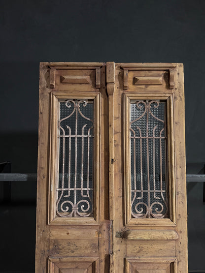 Antique Iron French Doors - 44x94.5 - N99