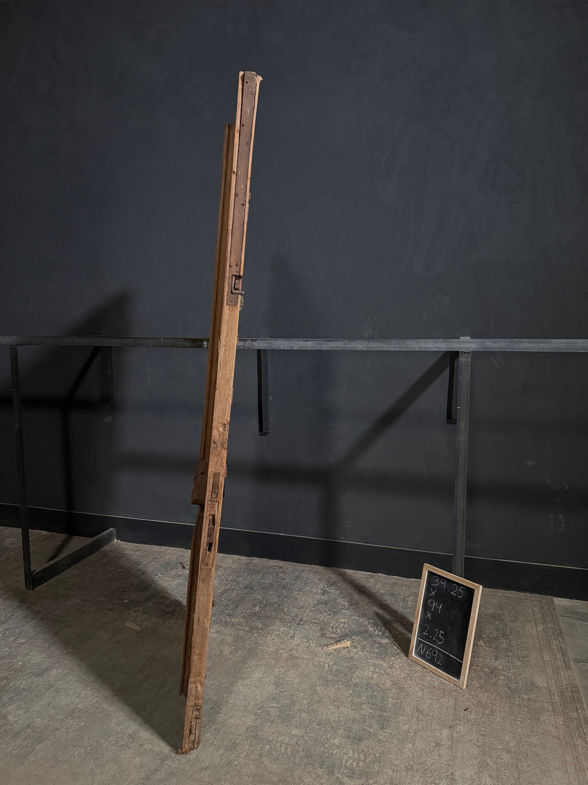 Antique Iron Single Door - 34.25x94 - N692