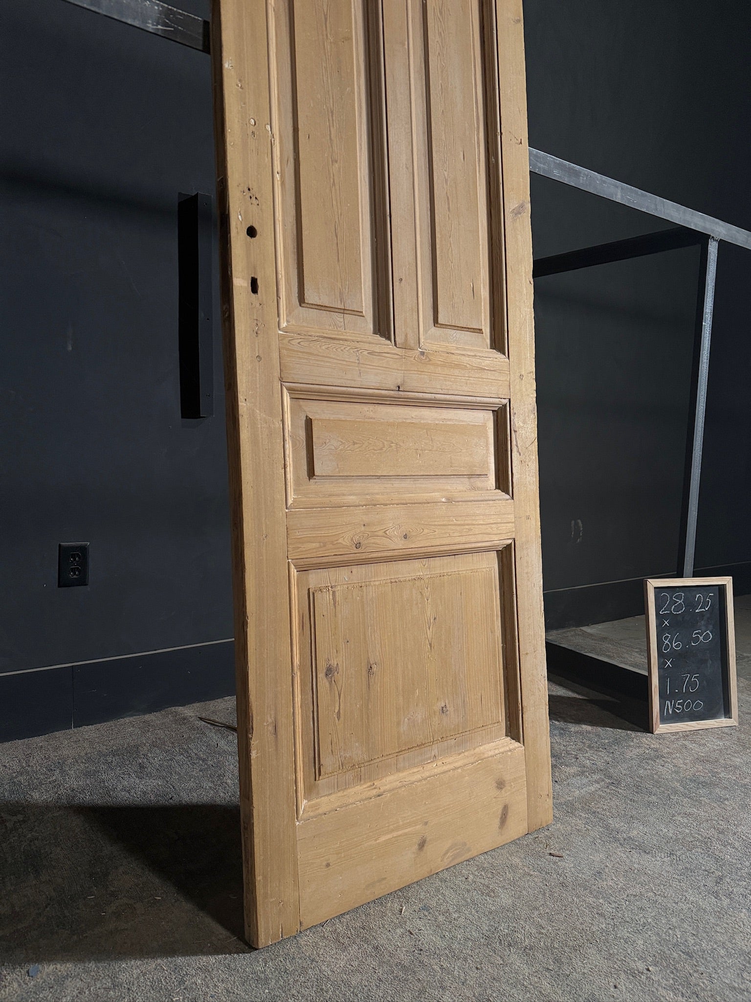 Antique 4 Panel Solid Single Door - 28.25x86.5 - N500
