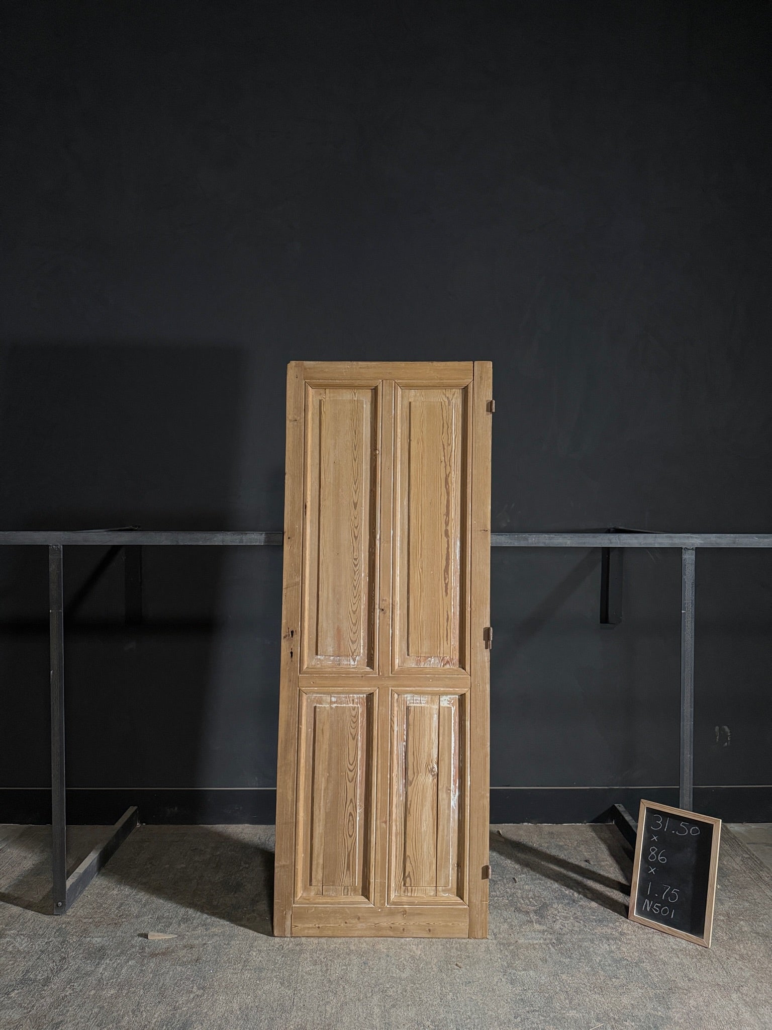 Antique 4 Panel Solid Single Door - 31.5x86 - N501