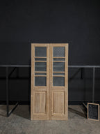 Antique Obscured Glass 4 Lite French Doors - 40.25x84 - N389