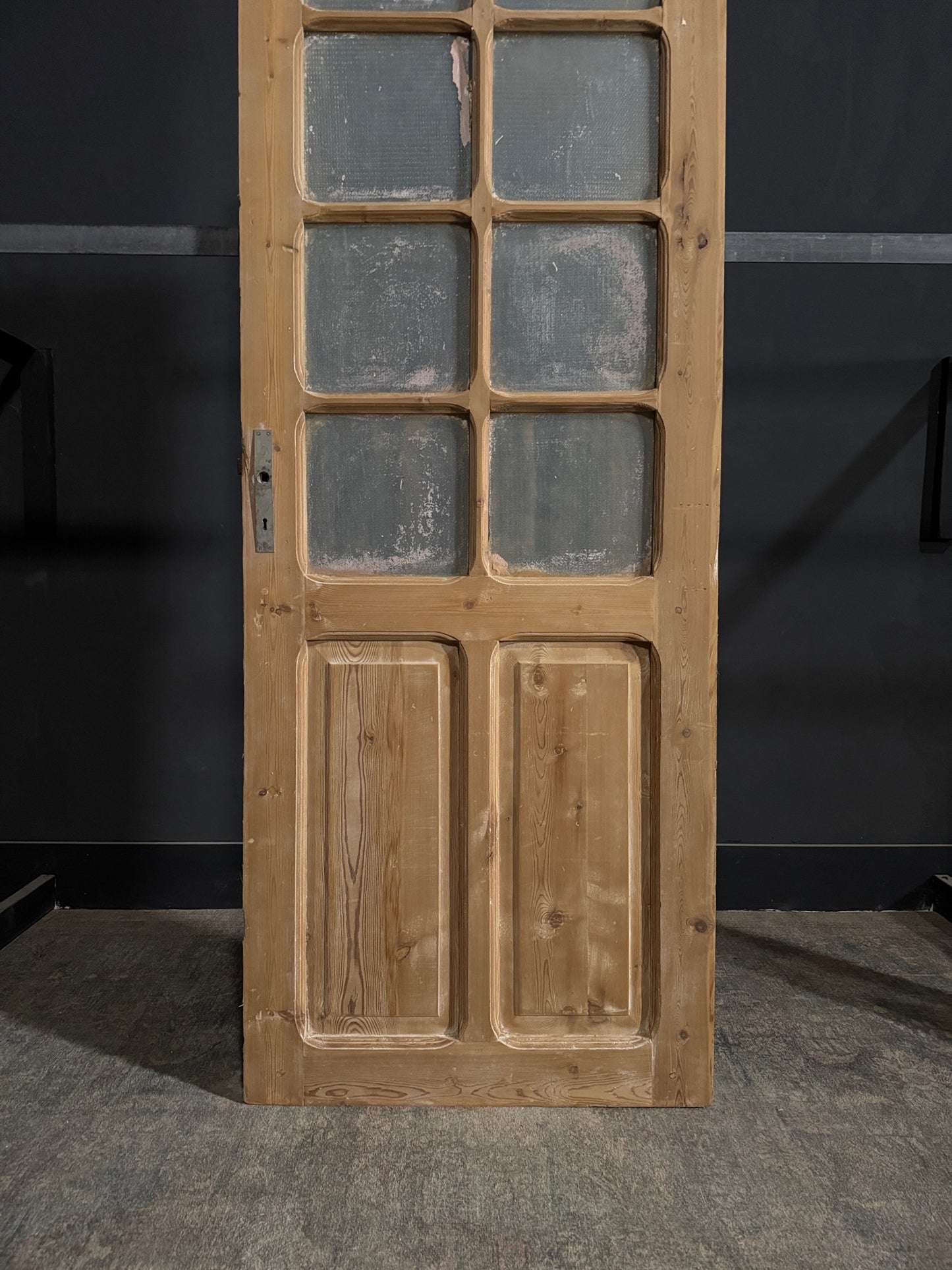 Antique Obscured Glass 8 Lite Single Door - 32x89.25 - N367