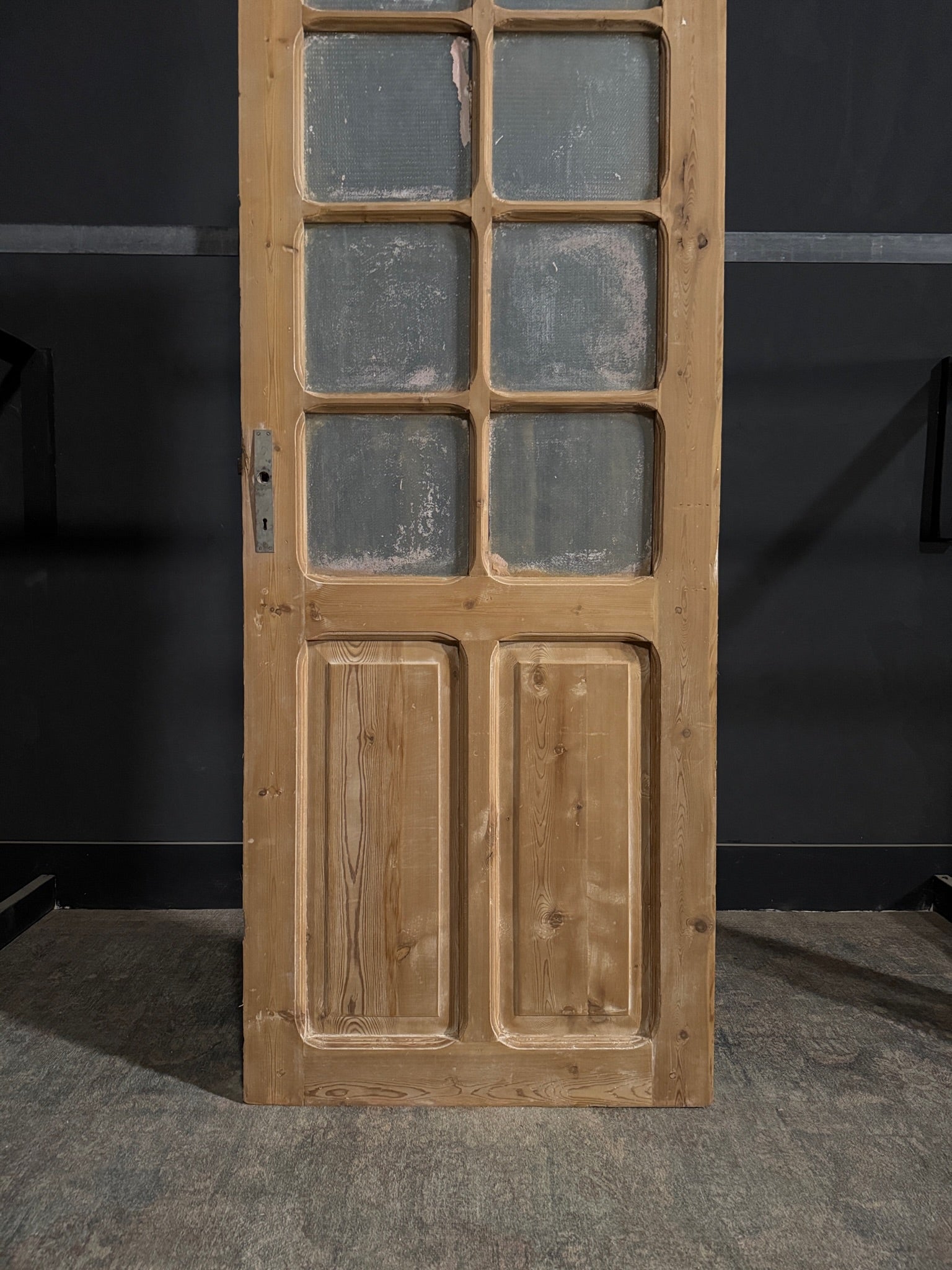 Antique Obscured Glass 8 Lite Single Door - 32x89.25 - N367