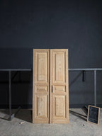 Antique 3 Panel Solid Double Doors - 40x82.75 - N642