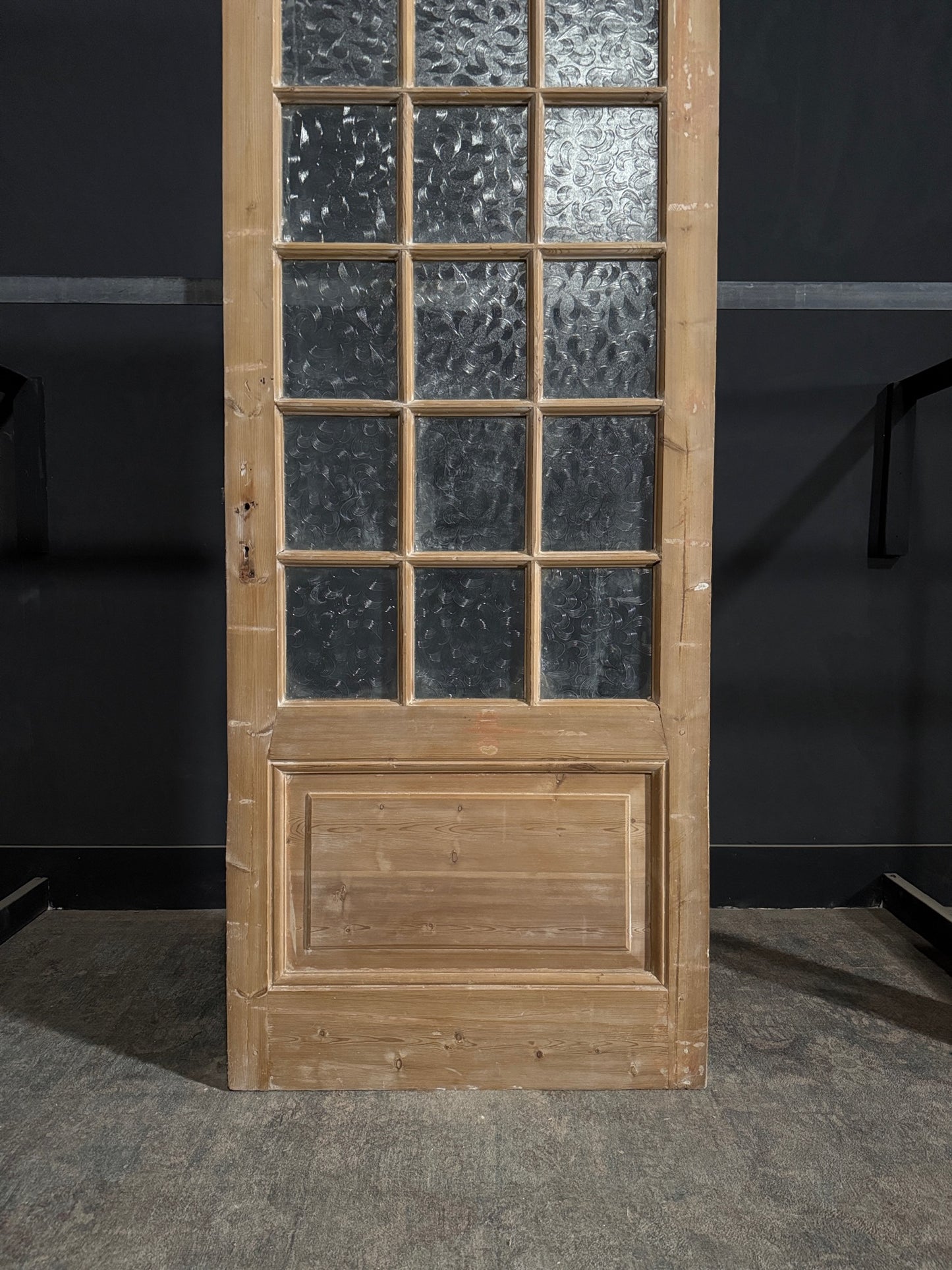 Antique Obscured Glass 15 Lite Single Door - 35.75x87.25 - N370