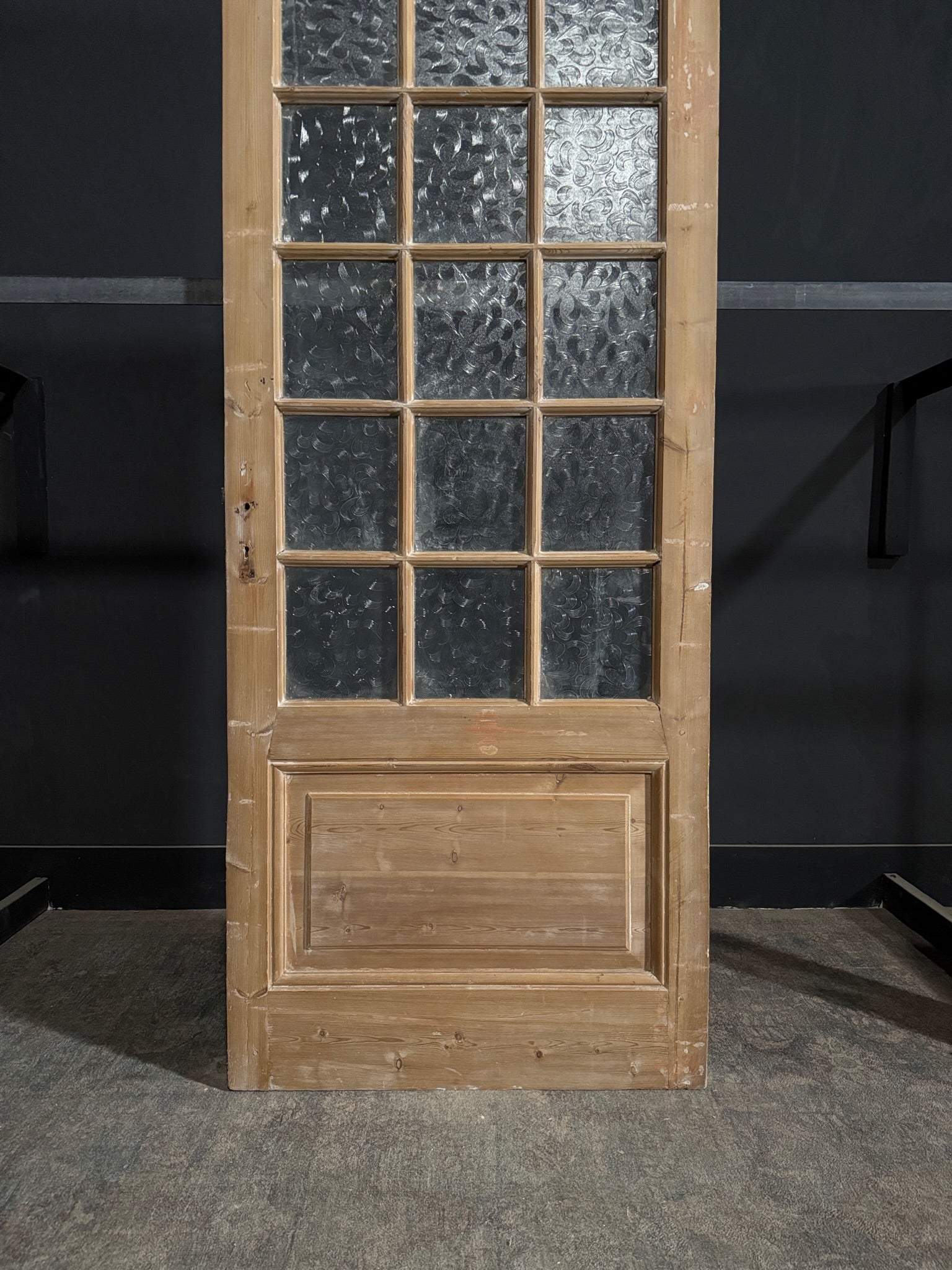 Antique Obscured Glass 15 Lite Single Door - 35.75x87.25 - N370