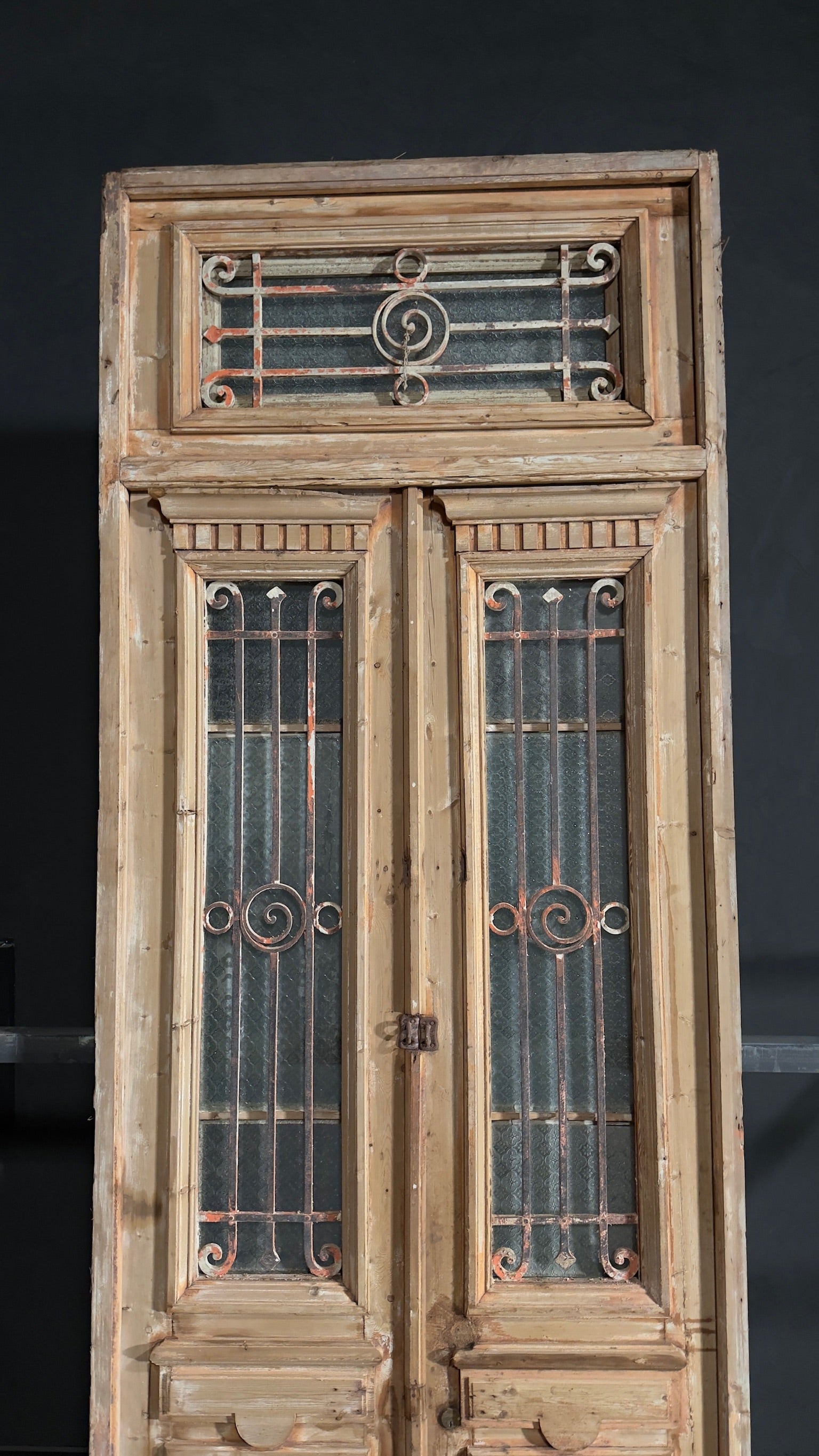 Antique Iron French Doors - 40.5x122 - N135