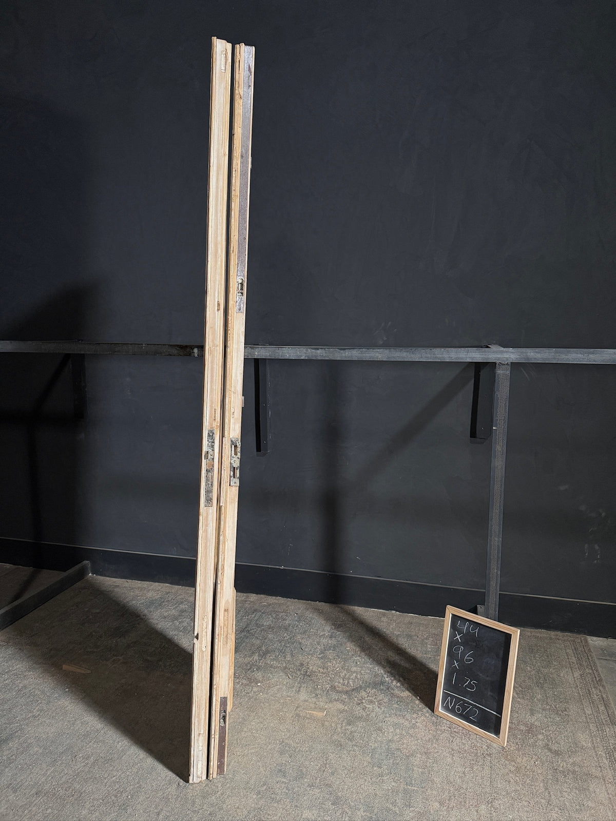 Antique Obscured Glass 10 Lite French Doors - 44x96 - N672