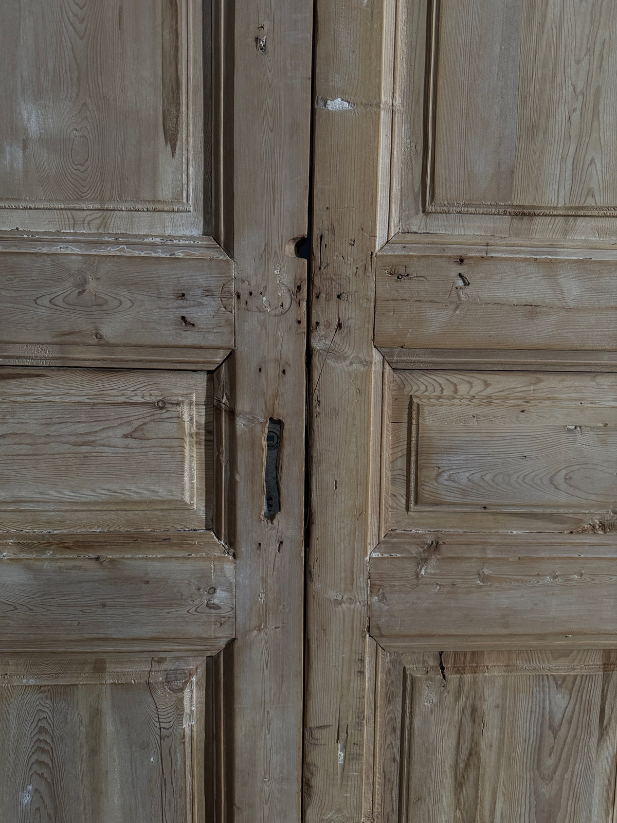 Antique 3 Panel Solid Double Doors - 42.5x95.5 - N535