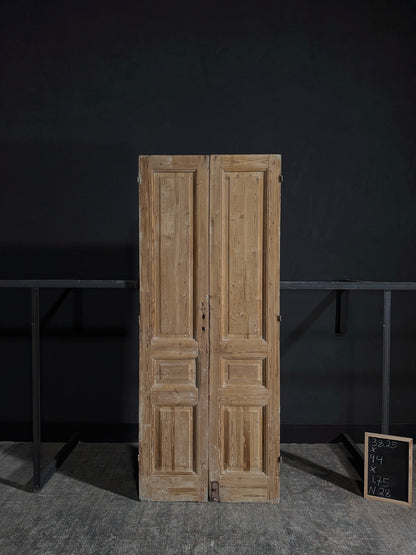 Antique 3 Panel Double Doors - 38.25x94? - N28