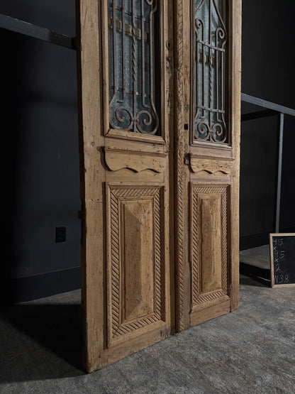 Antique Iron French Doors - 43x95 - N38