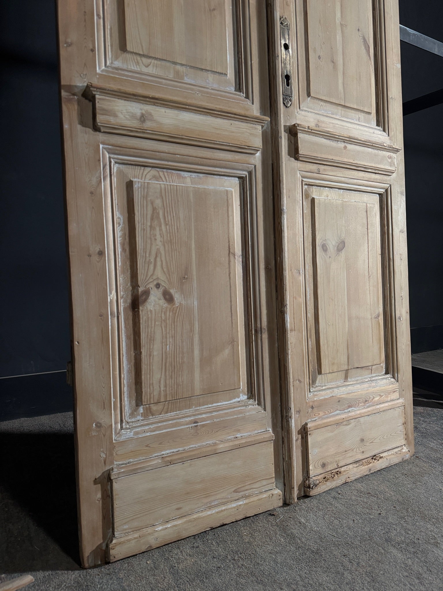 Antique 2 Panel Solid Double Doors - 44x103.5 - N549