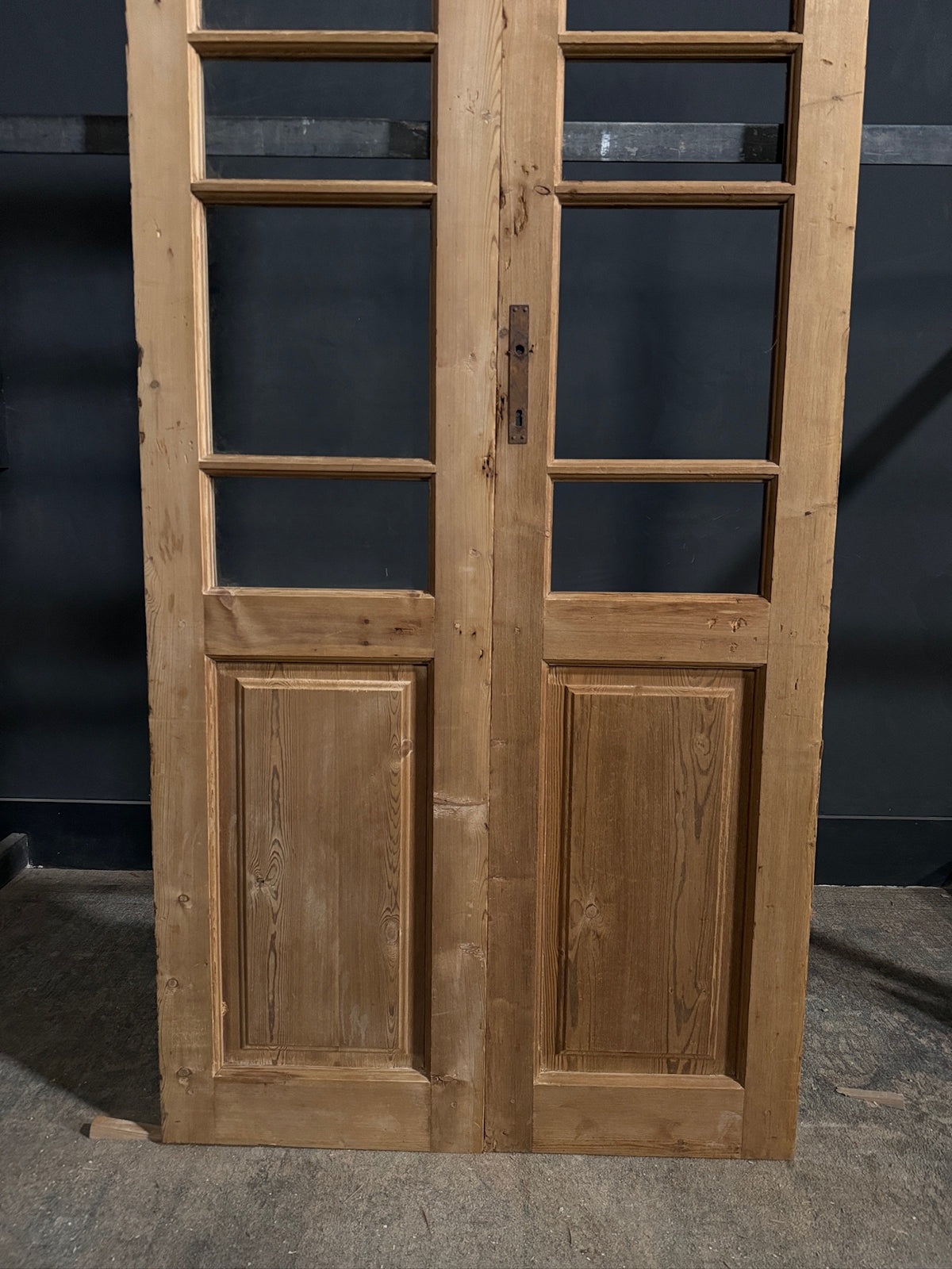 Antique Glass 5 Lite French Doors - 38.5x88.75 - N679