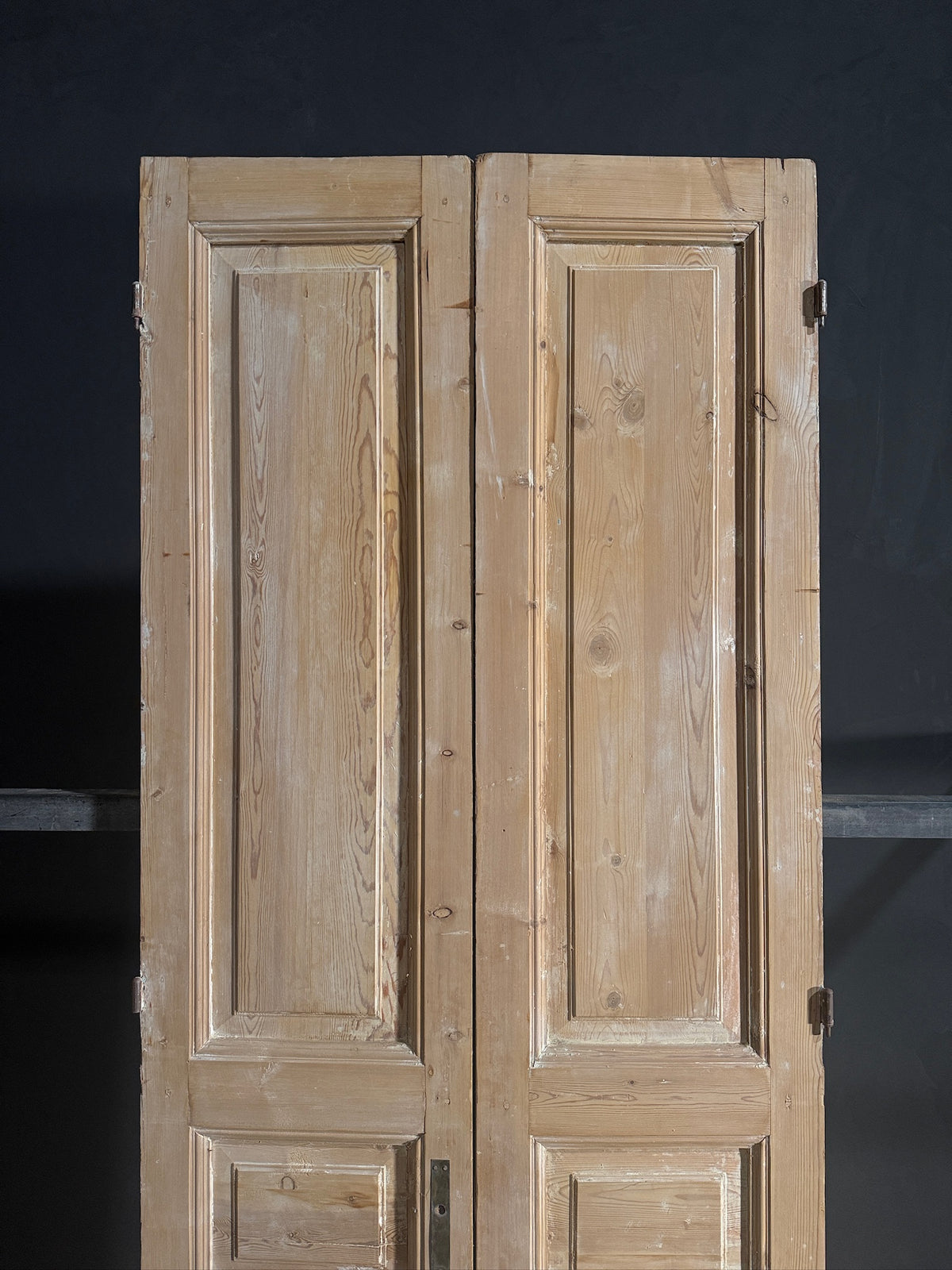 Antique 3 Panel Solid Double Doors - 36x94.25 - N609