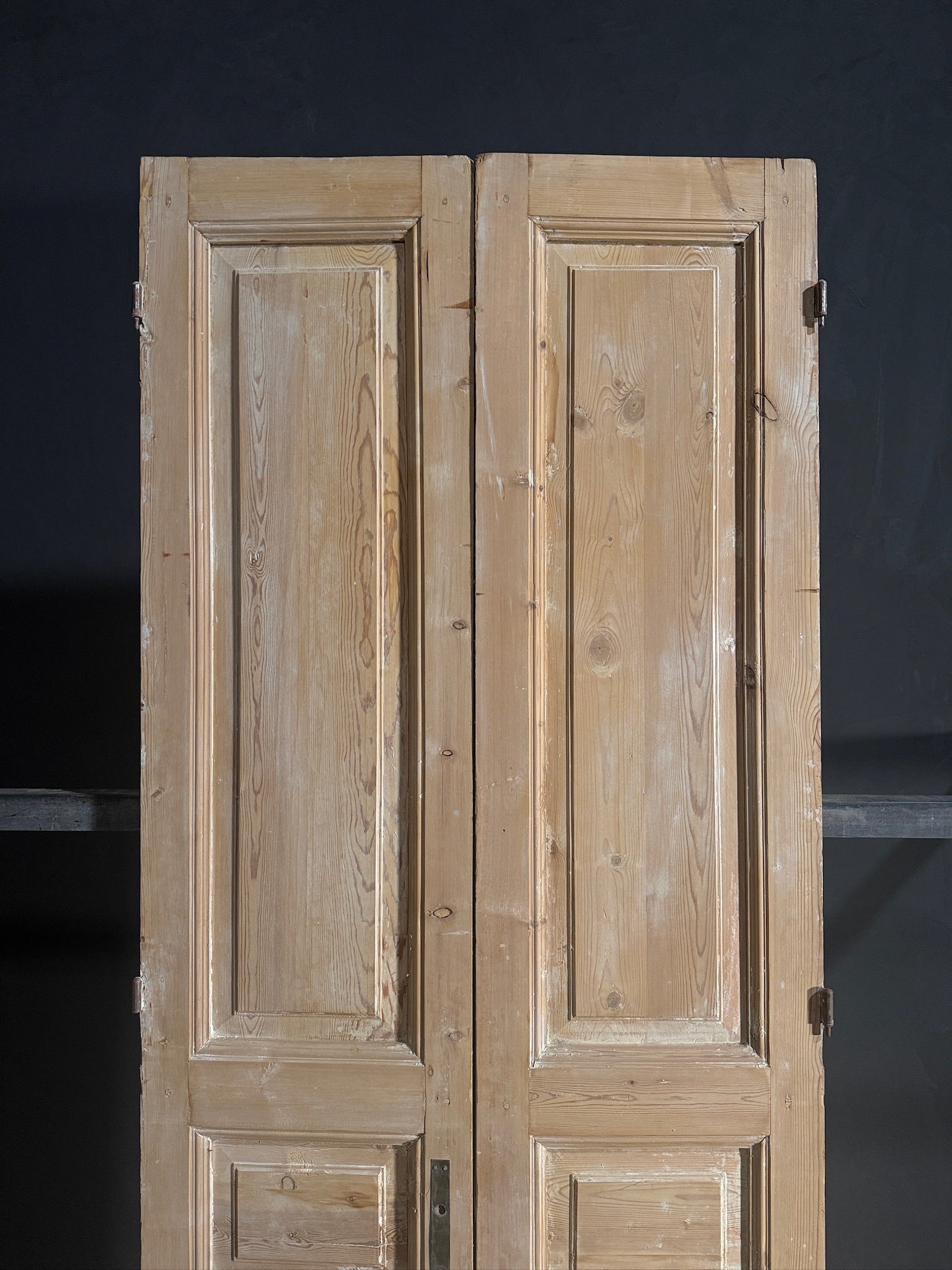 Antique 3 Panel Solid Double Doors - 36x94.25 - N609