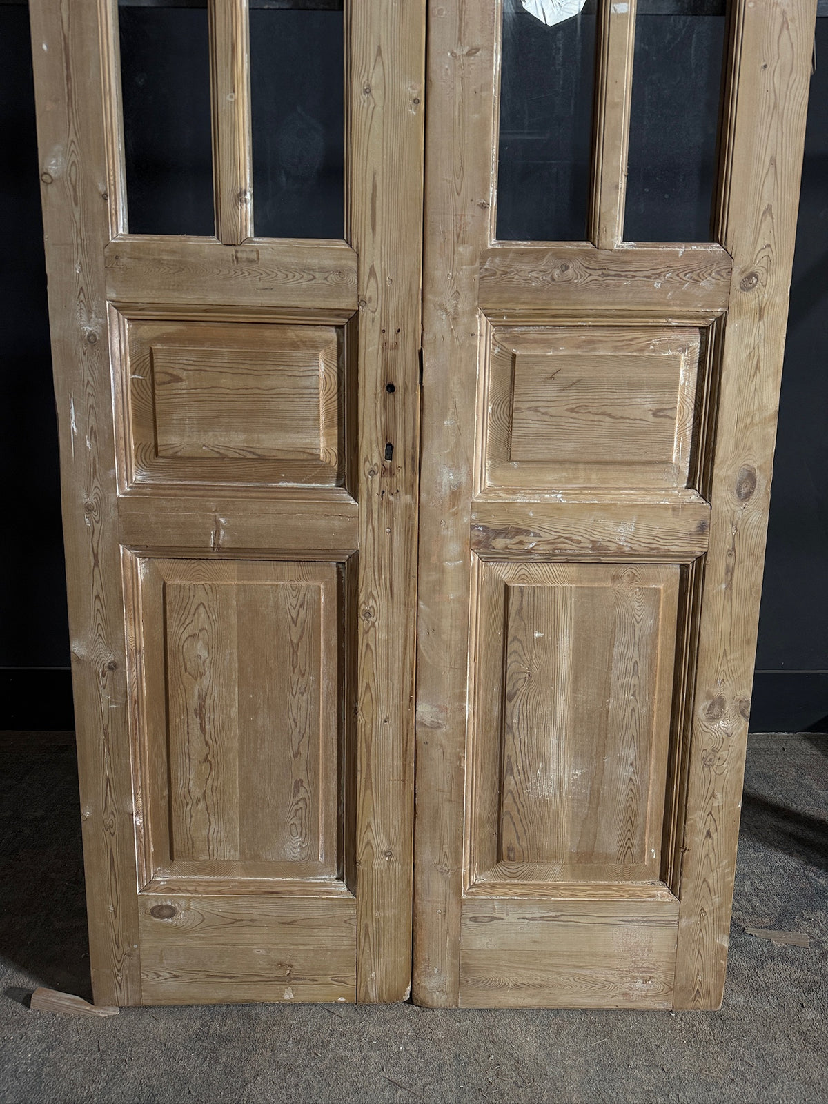 Antique Glass 6 Lite French Doors - 40x95.5 - N673