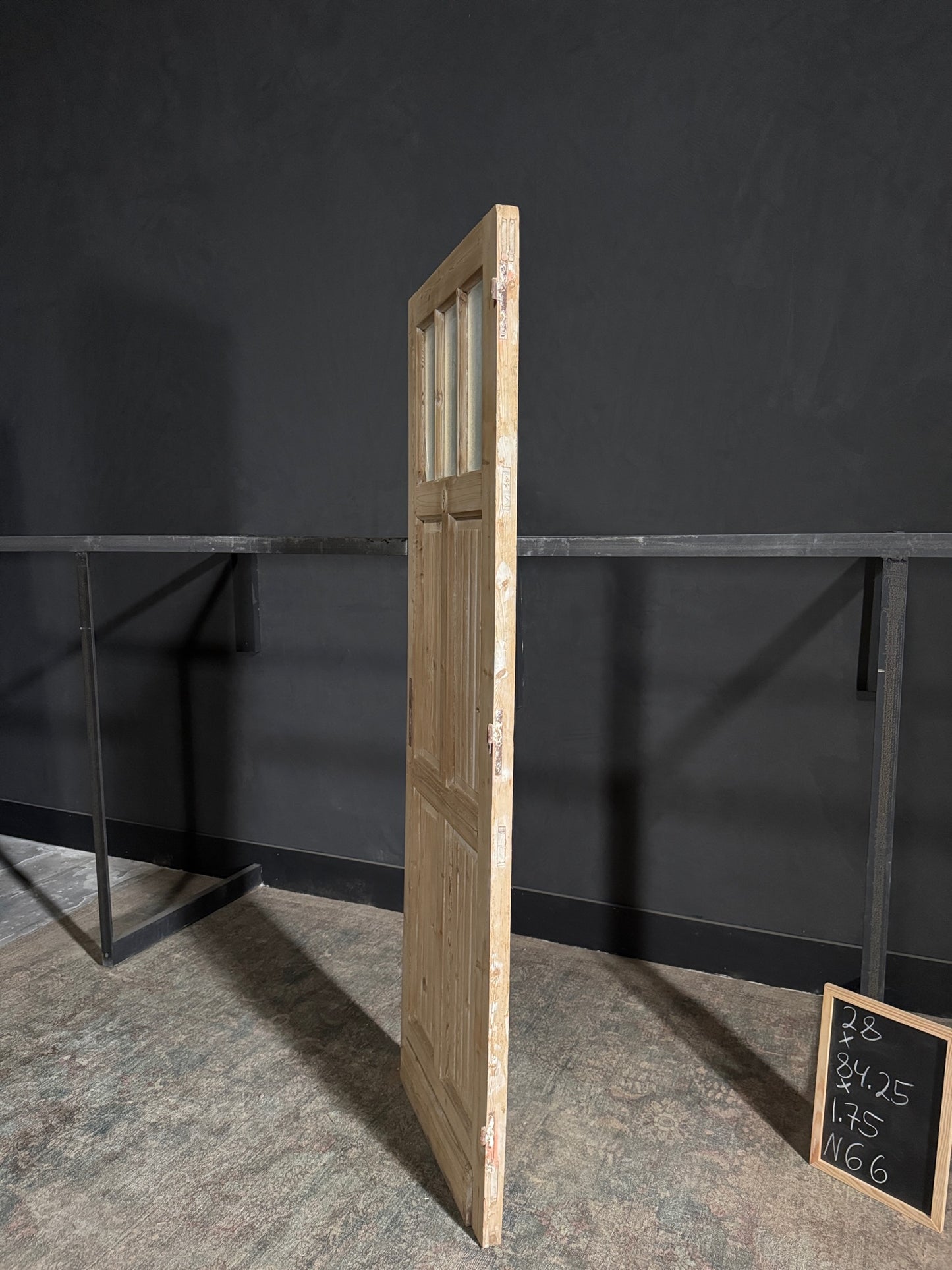 Antique Fluted 3 Lite Single Door - 28x84.25 - N66