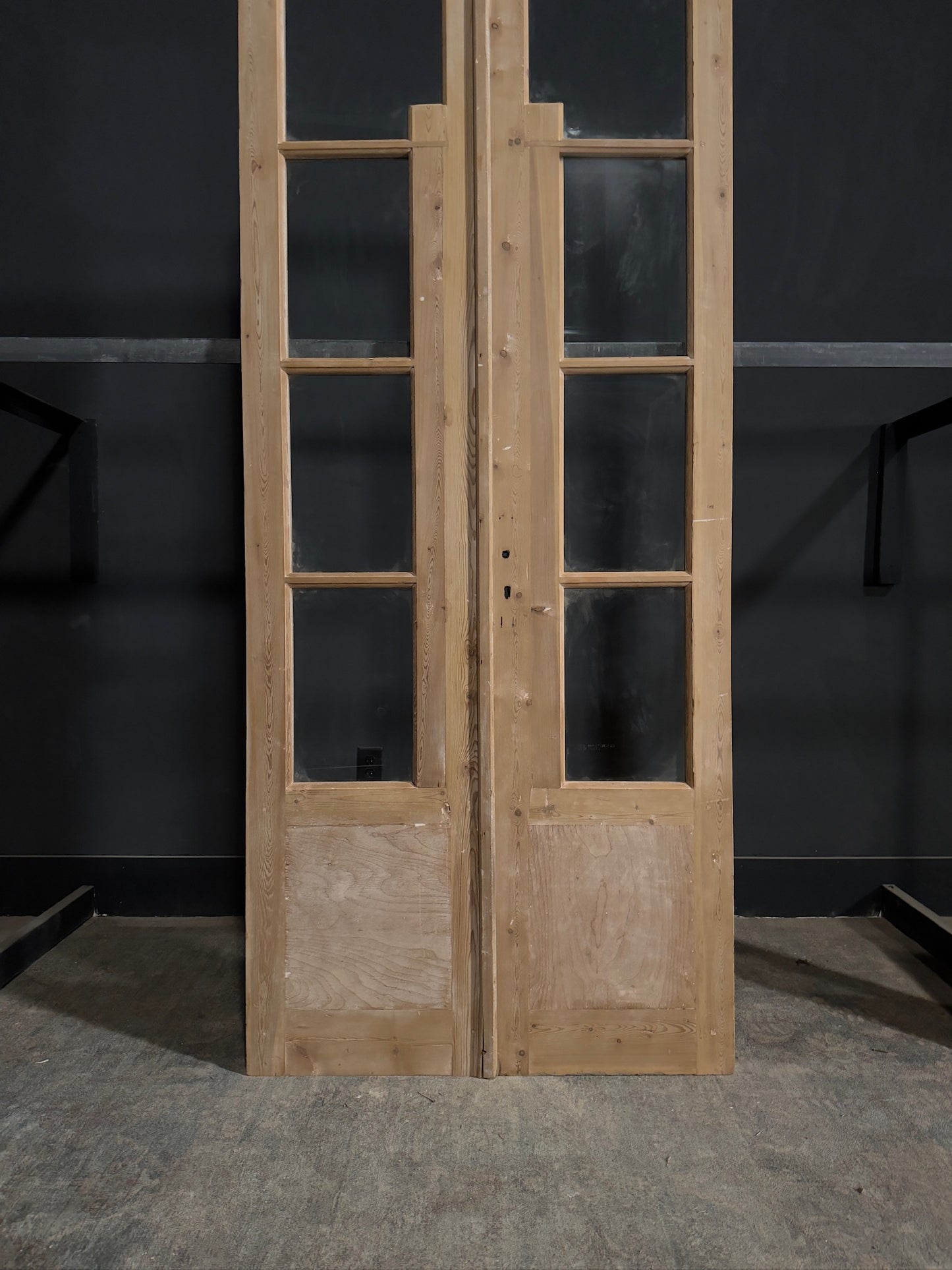 Antique Glass 4 Lite French Doors - 39.5x95.25 - N274