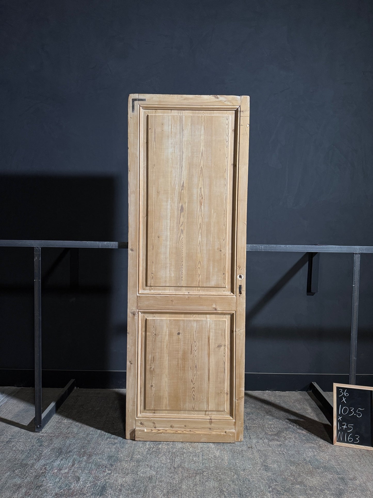 Antique 2 Panel Solid Single Door - 36x103.5 - N163