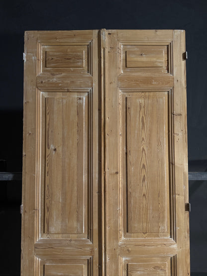 Antique 4 Panel Solid Double Doors - 45x100 - N614