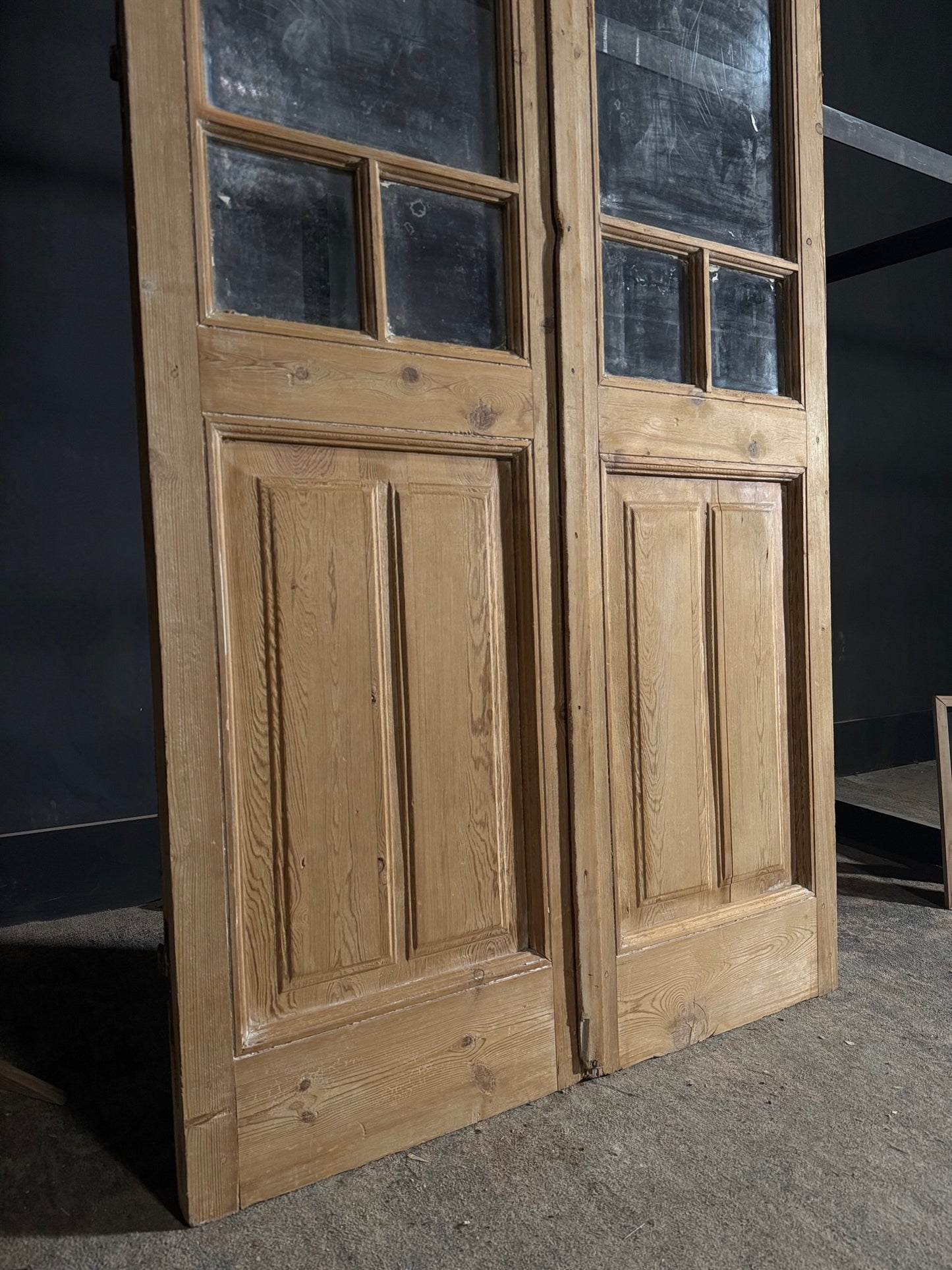 Antique Glass 5 Lite French Doors - 43x94.5 - N546